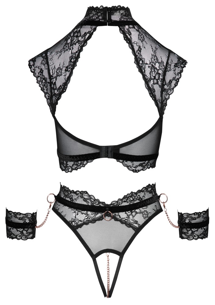 Cottelli bondage Bondage Bra Set S Seksuali lateksinė apranga &ndash; nuotrauka 13