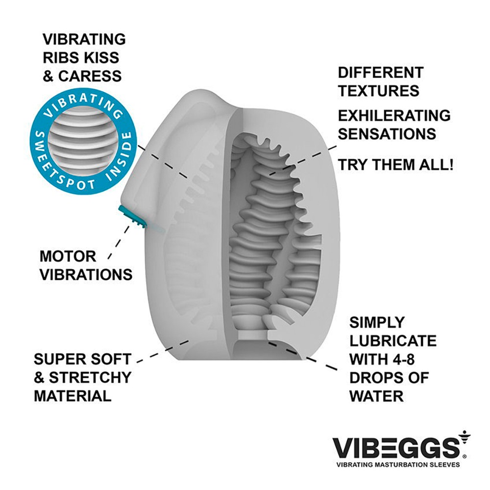 Vibeggs Twisty Tongues Vibruojantis masturbatorius &ndash; nuotrauka 9