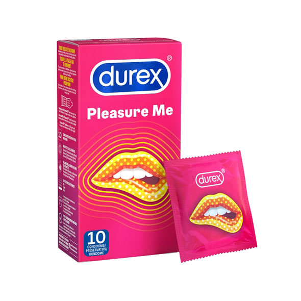Durex - Condoms Pleasure Me 10 st. prezervatyvai su ranteliais