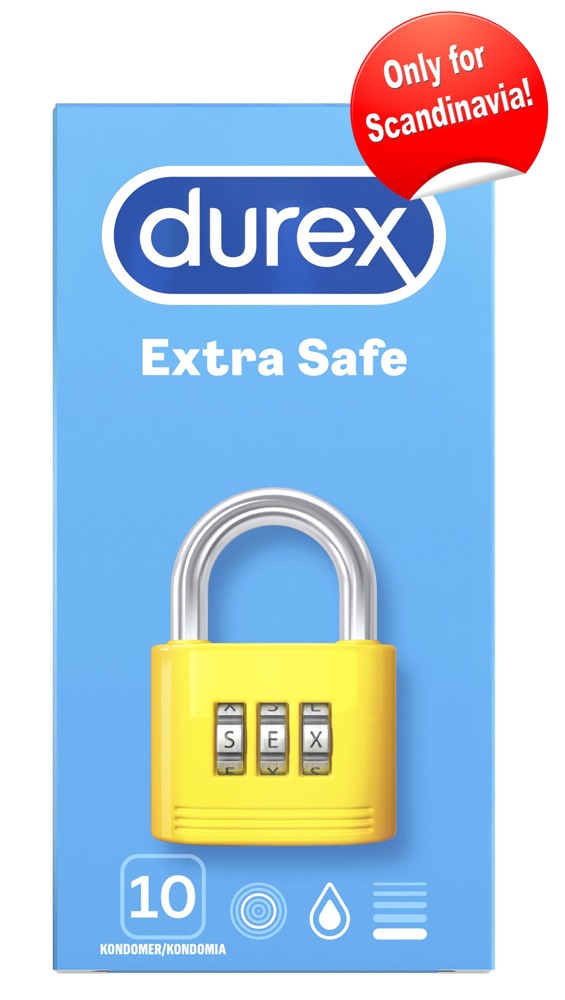 Durex Extra Safe 10 Itin saugūs prezervatyvai