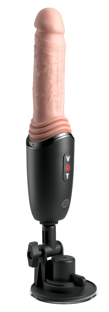 King Cock Plus kcp 5in. Sil.Thrusting Cock Pr Vibratorius &ndash; nuotrauka 3