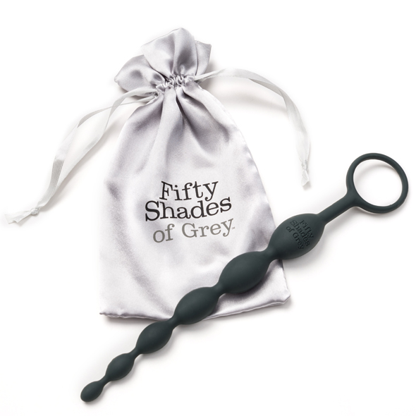 Fifty Shades of Grey - Anal Beads Black Analinis kamuoliukas - rutuliukas &ndash; nuotrauka 5