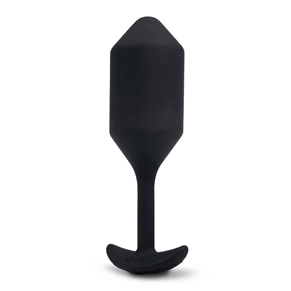 B-Vibe - Vibrating Snug Plug 4 (XL) Black Analinis kai&scaron;tis &ndash; nuotrauka 2