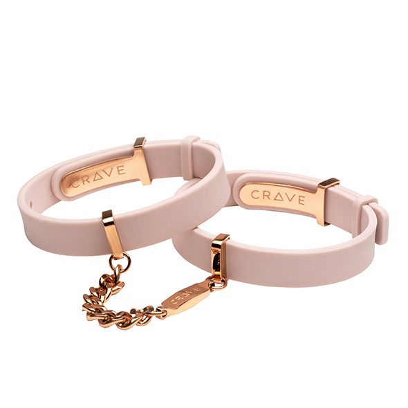 Crave - id Cuffs Pink/Rose Gold Sekso antrankiai porai