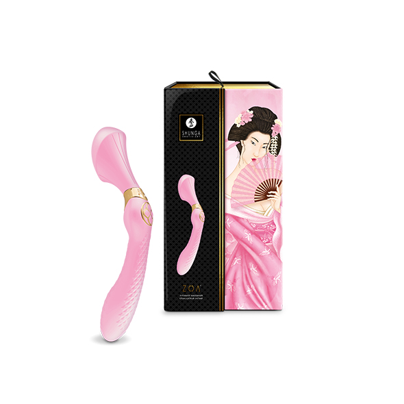 Shunga - Zoa Intimate Massager Light Pink išskirtinio dizaino vibratorius
