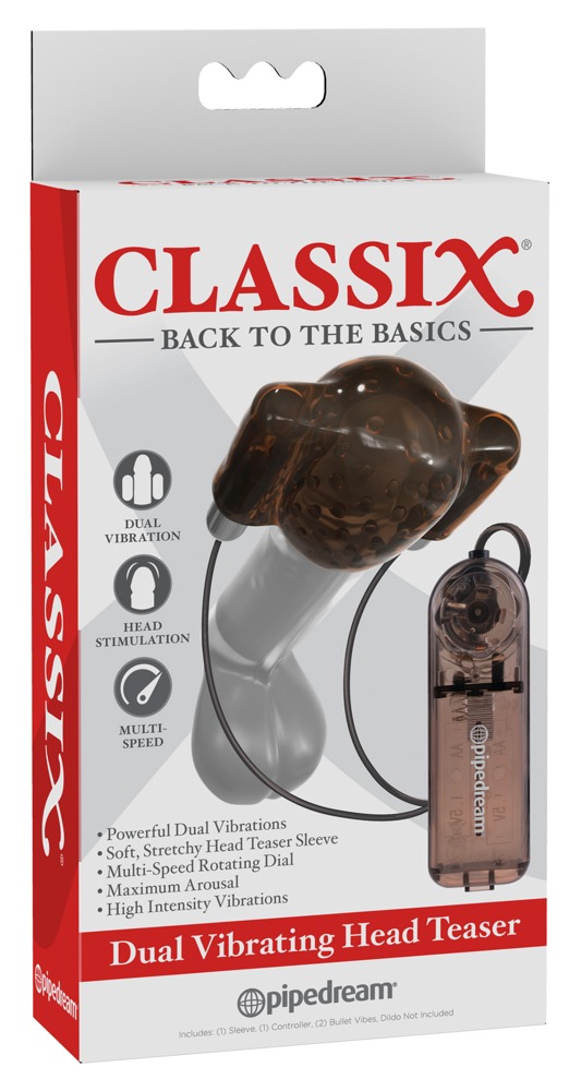 Classix C Dual Vibrating Head Teaser Penio mova, antgalis