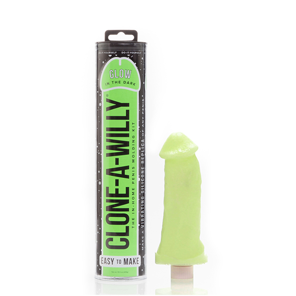 Clone-A-Willy - Kit Glow-in-the-Dark Green klonavimo rinkinys