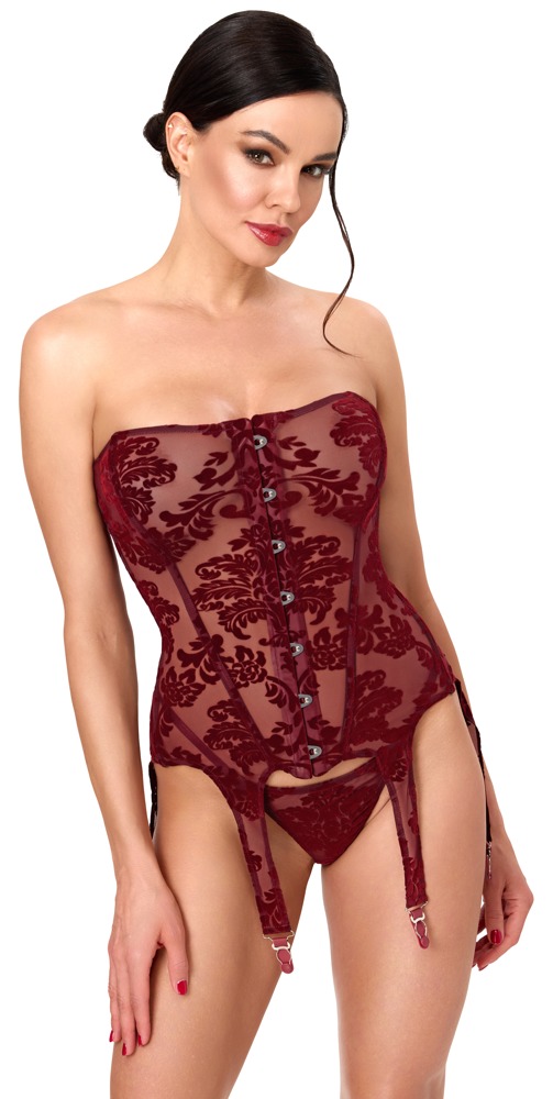 Noir Corset Burgundy L glaustinukė &ndash; nuotrauka 2