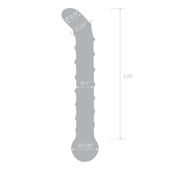 Glas - Mr. Swirly G-Spot Glass Dildo   stiklinis dildo &ndash; nuotrauka 7