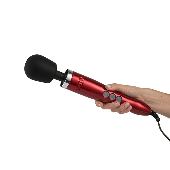 Doxy - Die Cast Wand Massager Red vibruojantis masažuoklis &ndash; nuotrauka 3