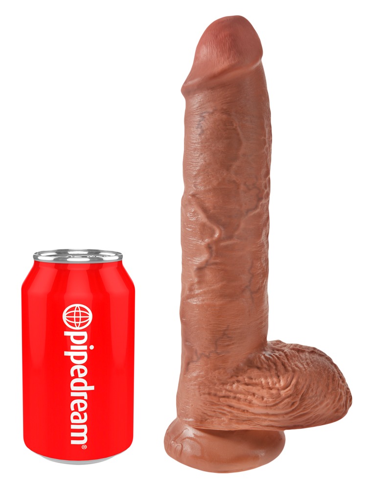 King Cock 10 inch Balls Tan realisti&scaron;kas dildo &ndash; nuotrauka 2