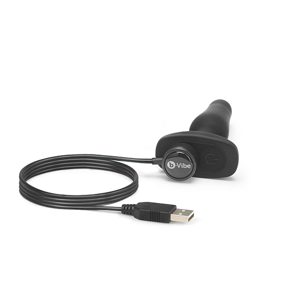 B-Vibe - Novice Remote Control Plug Black Analinis kai&scaron;tis &ndash; nuotrauka 3