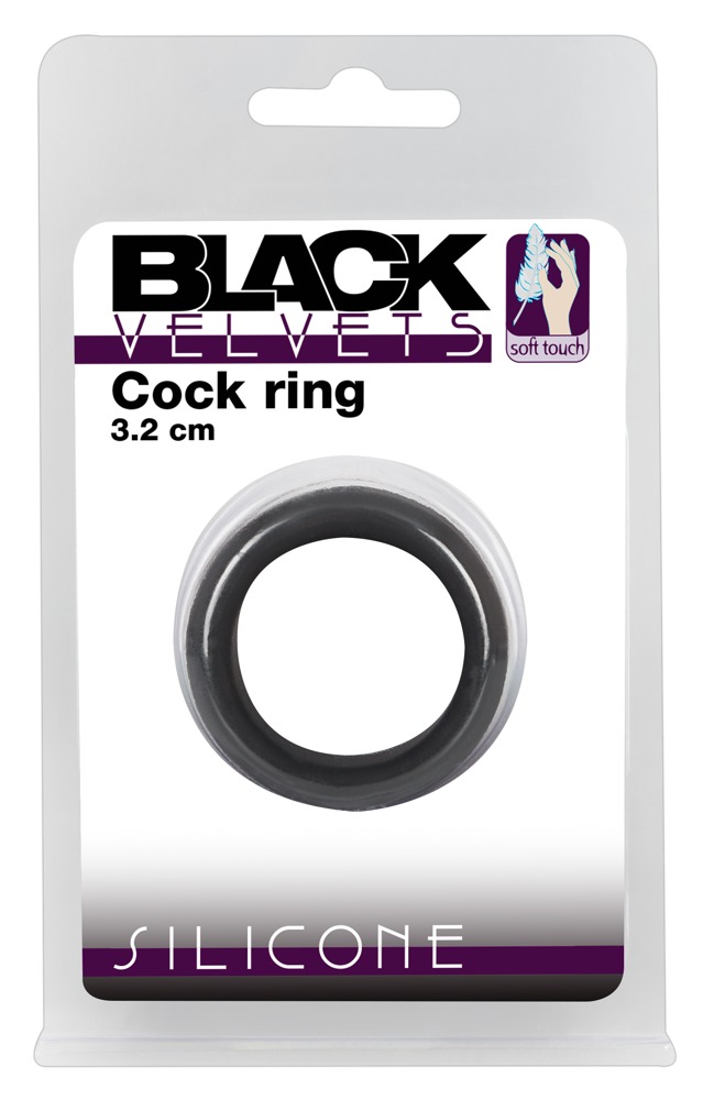 Black Velvets Cock Ring 3.2 cm Penio žiedas - užveržėjas
