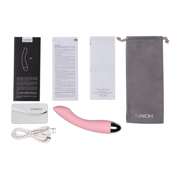 Svakom - Amy G-Spot Vibrator Pale Pink G ta&scaron;ko vibratorius &ndash; nuotrauka 5