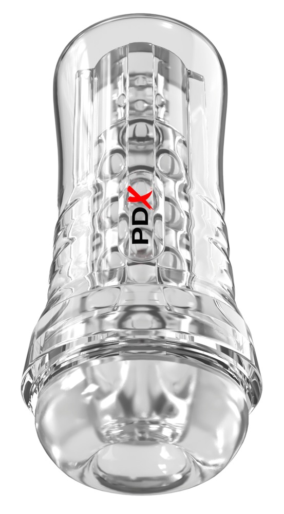 Pdx Elite pdxe ViewTube EZ-Grip Stroker Vibruojantis masturbatorius &ndash; nuotrauka 2