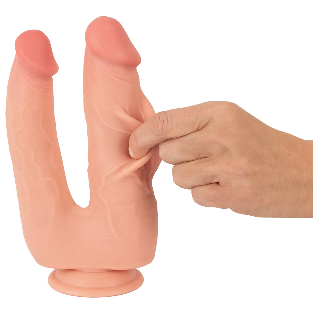 Nature Skin Bendable Double Pe dvigubas dildo &ndash; nuotrauka 9