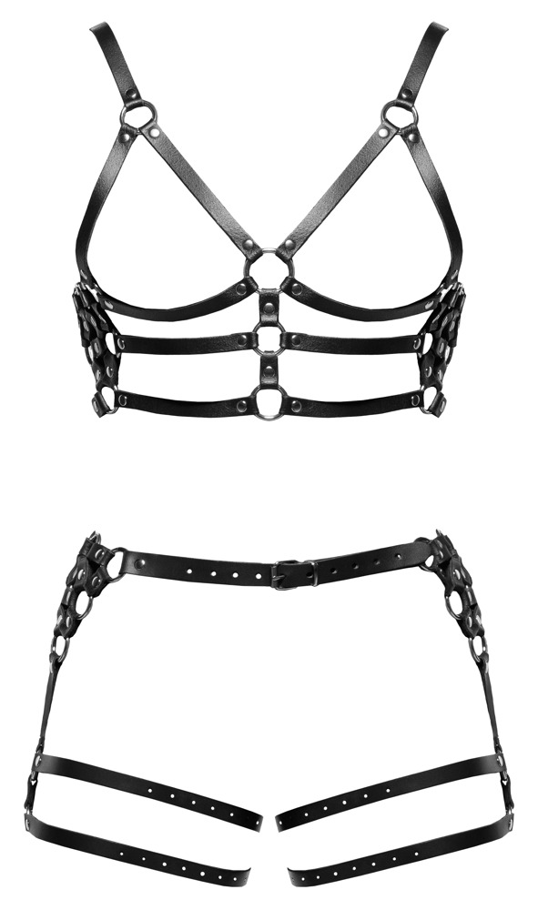 Zado Leather Harness Set M/L vyri&scaron;ka lateksinė apranga &ndash; nuotrauka 6