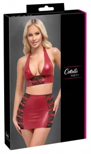 Cottelli PARTY Top & Skirt red L
