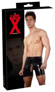 Late X Men's Latex Pants black XL