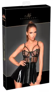 noir handmade exclusive Vinyl Mini Dress L
