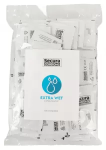 Secura Condoms Secura Extra Wet 100pcs Bag