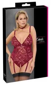 Cottelli CURVES Crotchless Body red 2XL