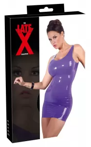 Late X Latex Mini Dress purple S