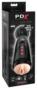 Pipedream Extreme Elite PEE Dirty Talk Starter Stroker