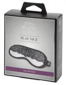 Fifty Shades of Grey FSOG Play Nice Satin Blindfold