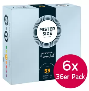 Mister Size 53mm6xpackof36