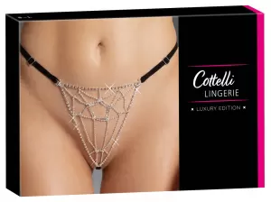 Cottelli LINGERIE String Rhinestone Net S-L