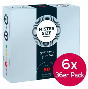 Mister Size 60mm 6xpack of36