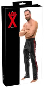 Late X Men's Latex Trousers black M