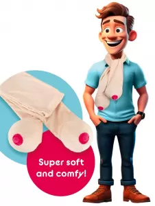 Scarf with two boobs