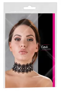 Cottelli ACCESSOIRES Embroidered Choker+Rhinestones