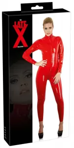 Late X Latex Catsuit red 2XL