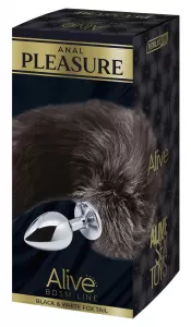 Alive Black&White Fox Tail M