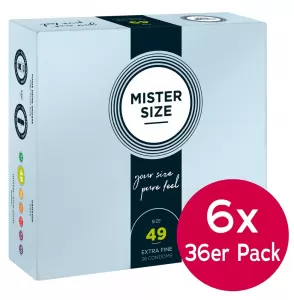 Mister Size 49mm 6 x pack of36