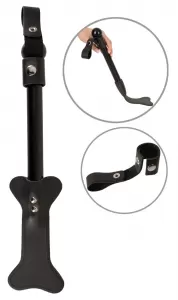 ZADO Leather Paddle Dog Bone