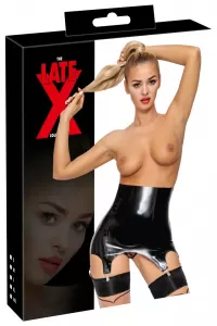 Late X Latex Suspender Belt S