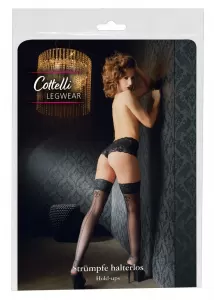Cottelli LEGWEAR Hold-up Stockings with seam 4