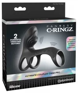 Fantasy C-Ringz FCR Couples Cage Pro Black