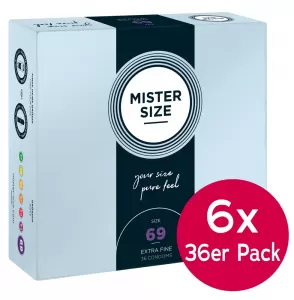 Mister Size 69mm 6xpack of 36