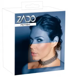 ZADO Leder Halsfessel Kette