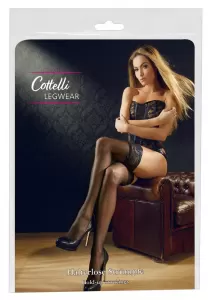 Cottelli LEGWEAR Hold-up Stockings black 4