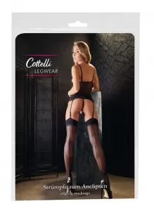 Cottelli LEGWEAR Stockings with seam black 2