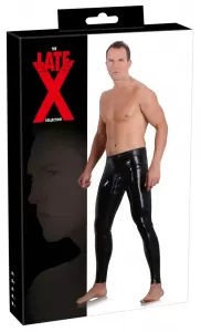 Late X Men's Latex Leggings Sleeve L