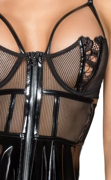 Noir handmade exclusive Vinyl Mini Dress L Seksuali suknelė &ndash; nuotrauka 4