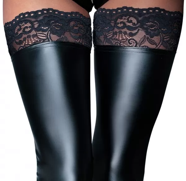 Noir handmade exclusive Stockings Lace M Prisegamos kojinės &ndash; nuotrauka 4