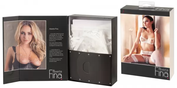 Abierta Fina bh Set White 85C/XL Seksuali liemenėlė &ndash; nuotrauka 19